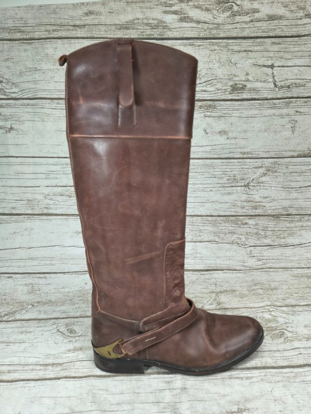 Golden Goose Brown Leather Knee High Boots Size 36 Made in Italy
